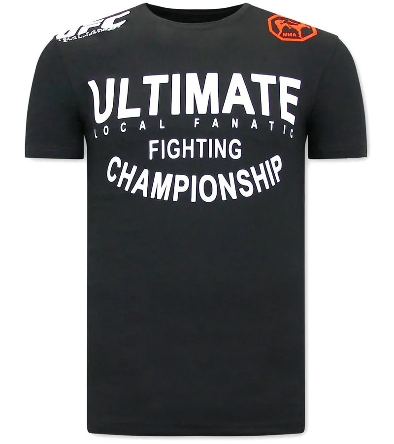 UFC ULTIMATE CAMISETAS HOMBRE  NEGRO